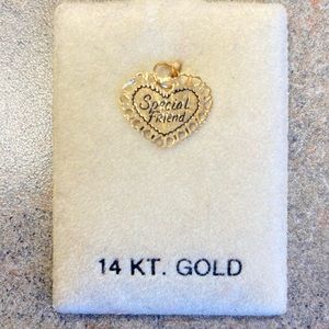 14K gold "Special Friend" pendant